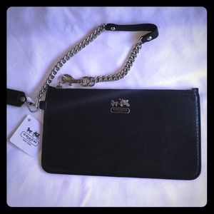Coach leather wristlet